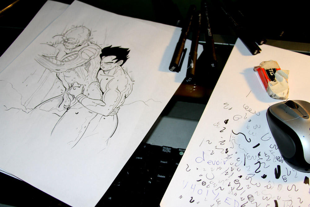 DBZ - Inking Passion 2 by Shinjuchan