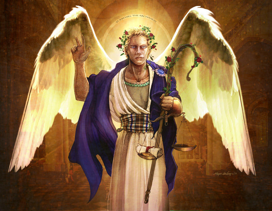 Archangel Jeremiel - Card #1 by Shinjuchan