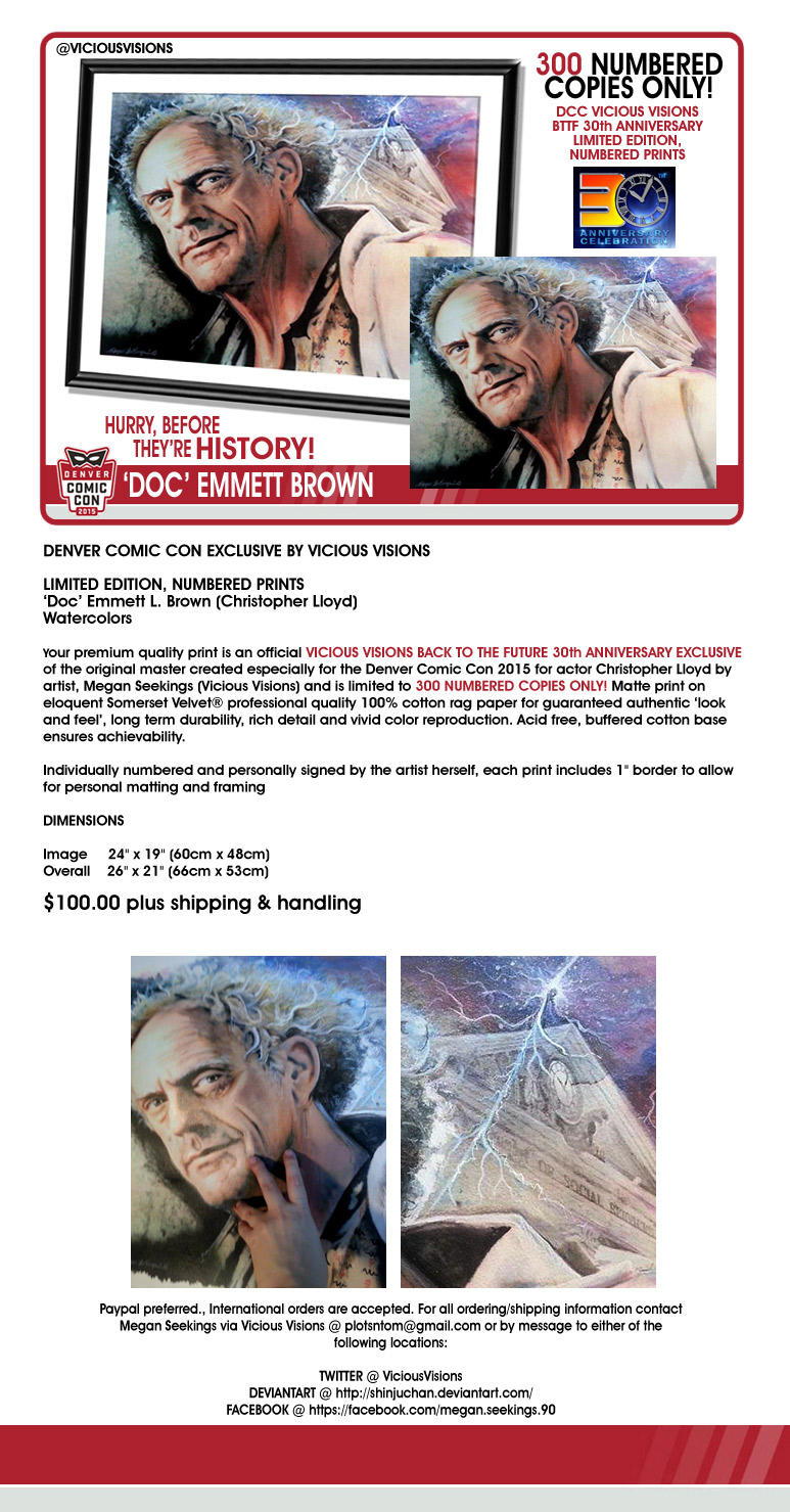 DCC 2015 Christopher Lloyd exclusive prints by Shinjuchan