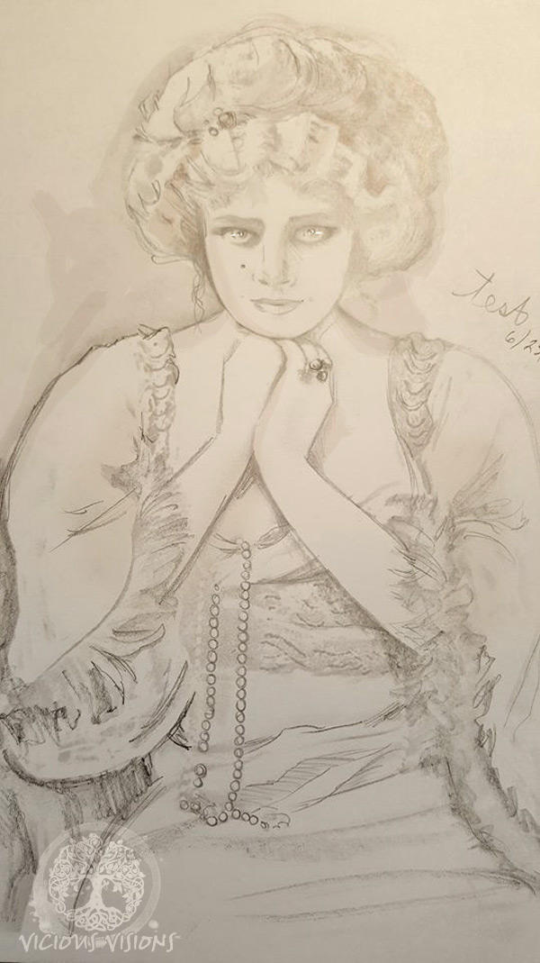 WIP Gibson Girl test sketch by Shinjuchan