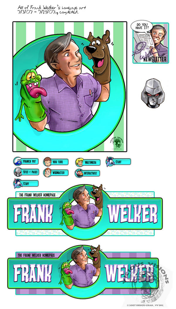 CM - Frank Welker homepage art by Shinjuchan