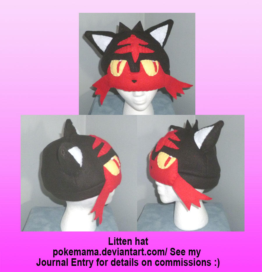 Litten hat by PokeMama
