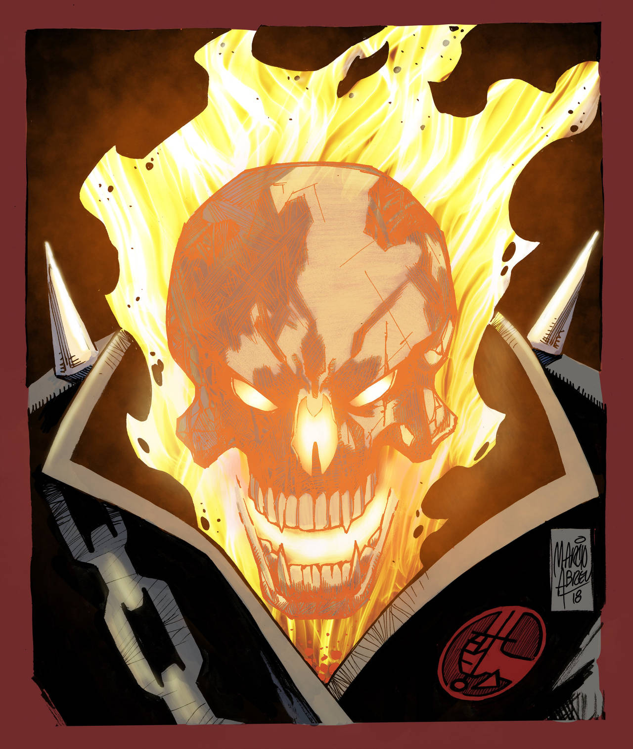 Ghost Rider INKTOBER 2018 by MARCIOABREU7 on DeviantArt