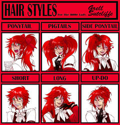 Hair Meme: Grell Sutcliffe by claudiakat