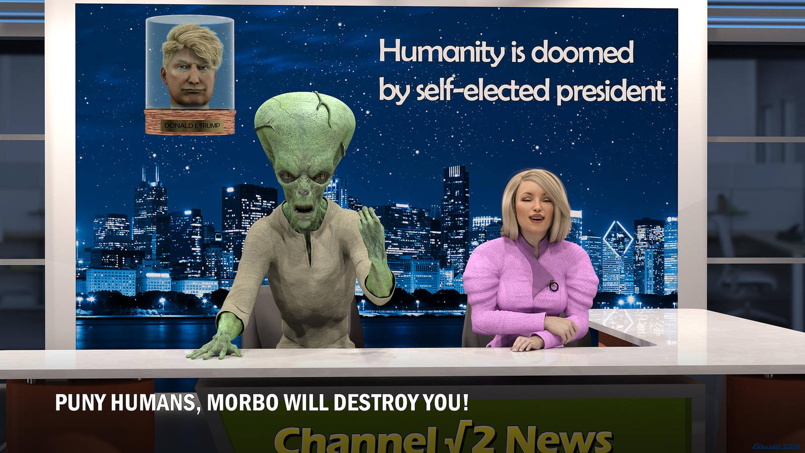 Puny Humans by Edheldil3D