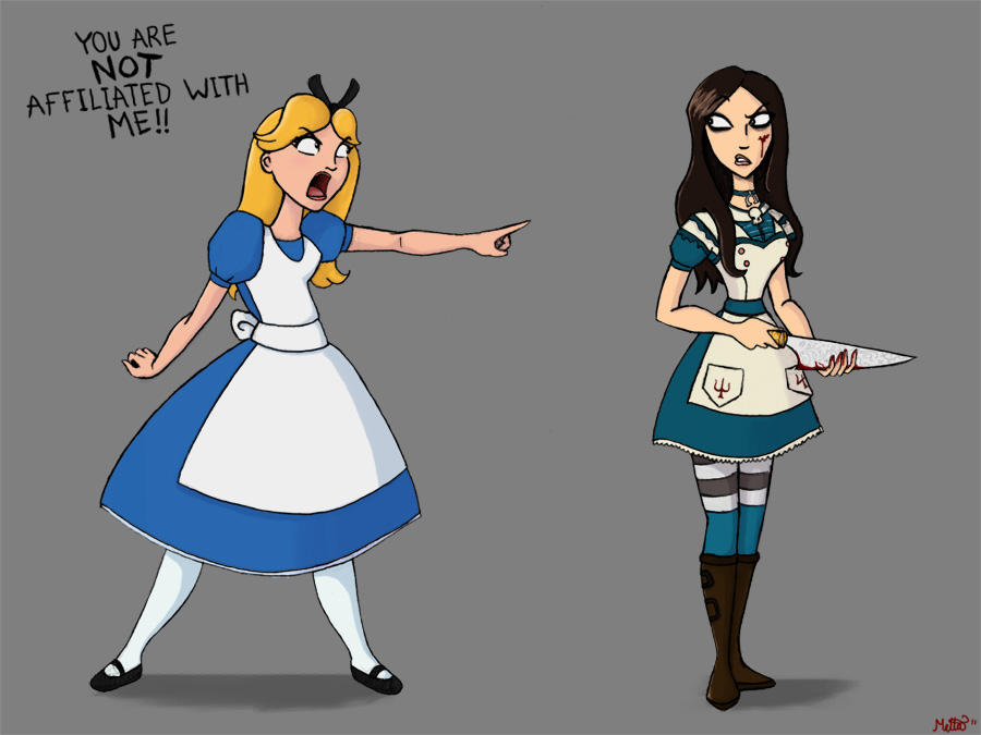 Alice vs. ALICE by NikkiWardArt