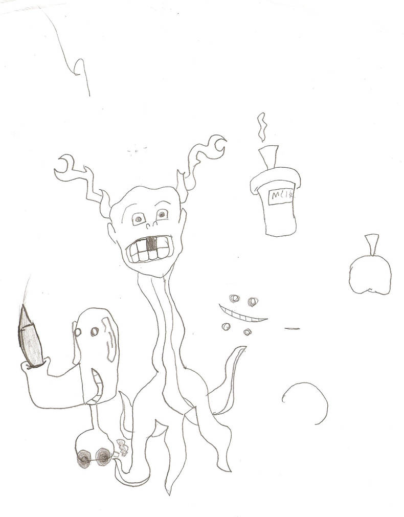 Creepy Squid Monster Doodle by DarkLugiaMaster-Gir on DeviantArt