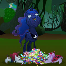 Luna likes her candy by MisterDavey