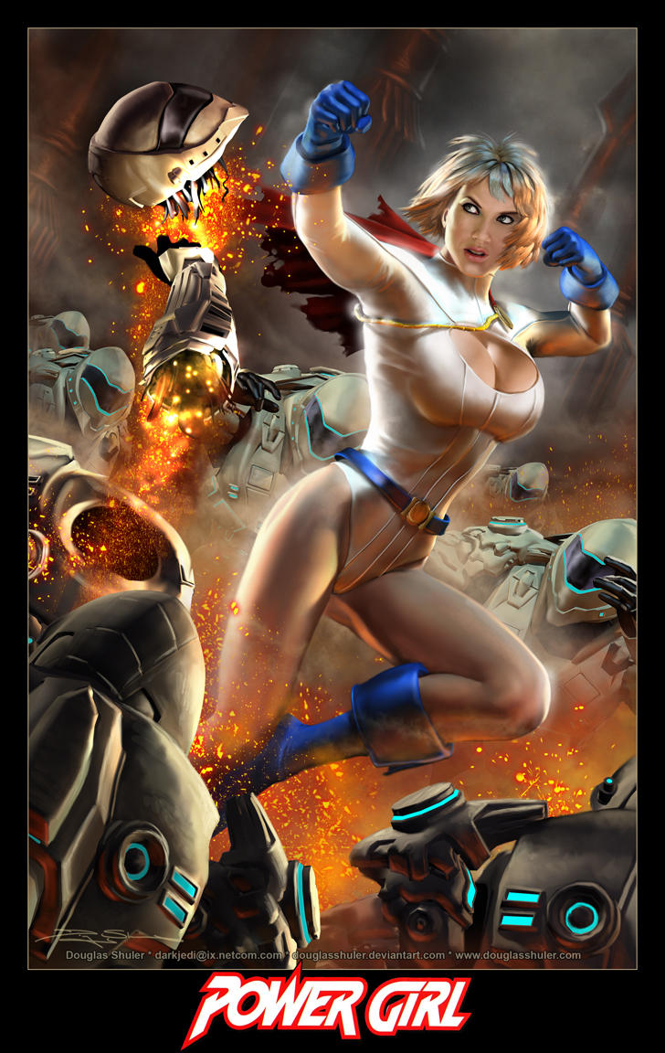 POWER GIRL on Apokolips by DouglasShuler