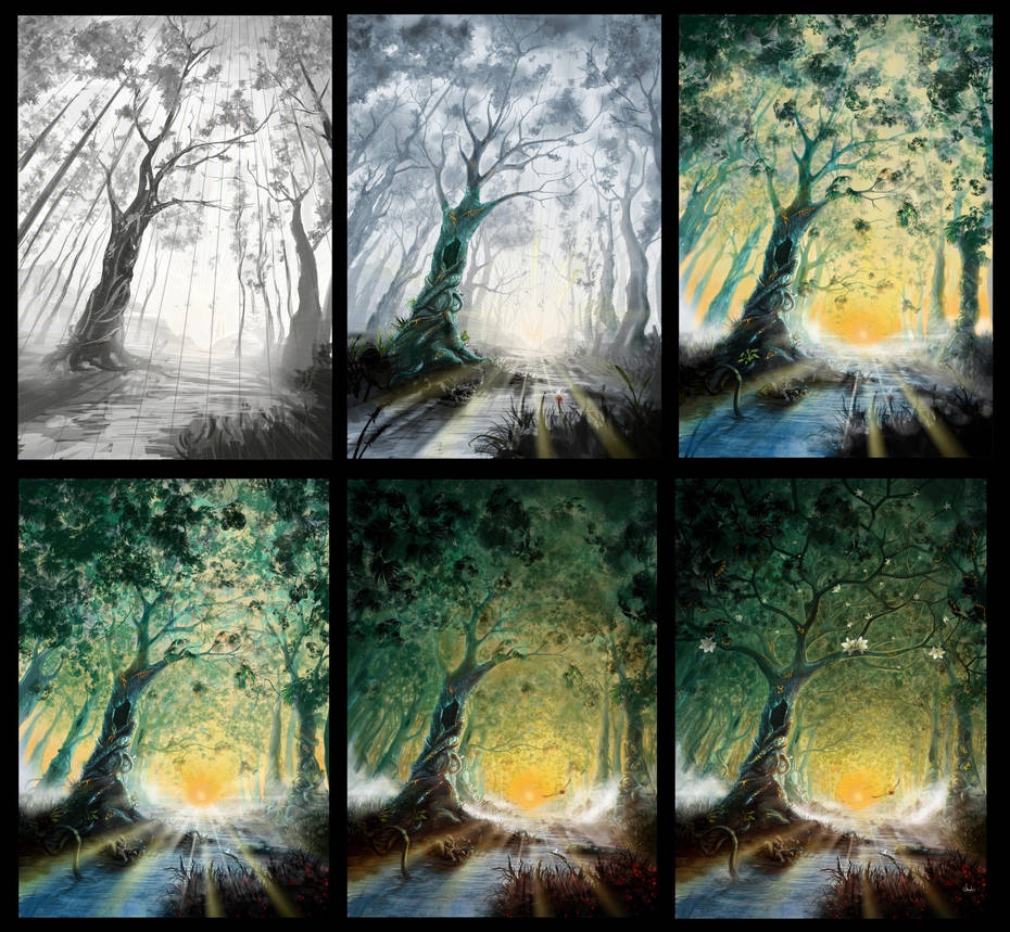 Magic Forest in process by Azot2018