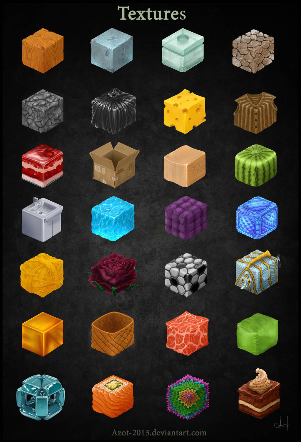 Textures studies by Azot2018