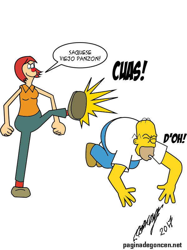 Homero Vs Borola by Goncen