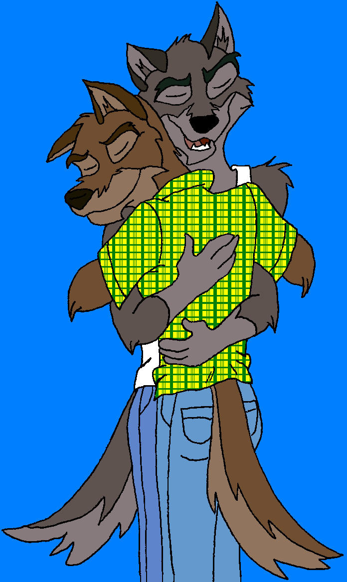 Wolf Bro Hug by MetalExveemon on DeviantArt