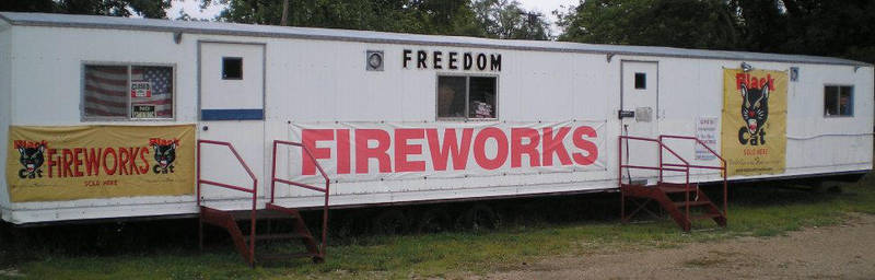 Local fireworks by steward