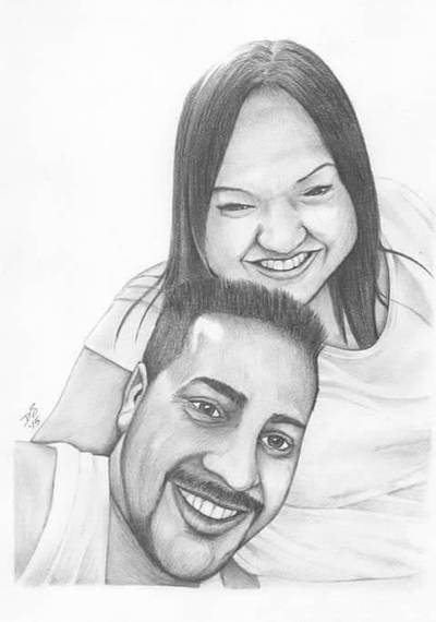 Portrait for a surprise by davidsteeleartworks