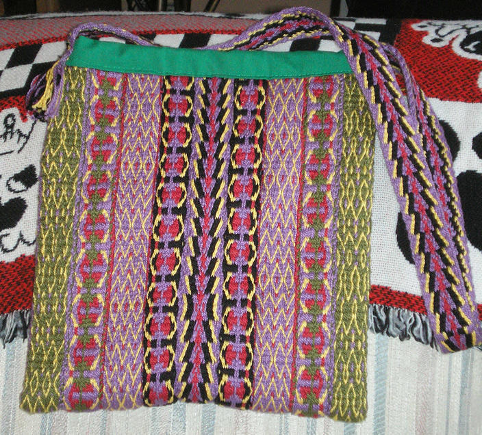 tote bag of handwoven cotton by emortalcoil