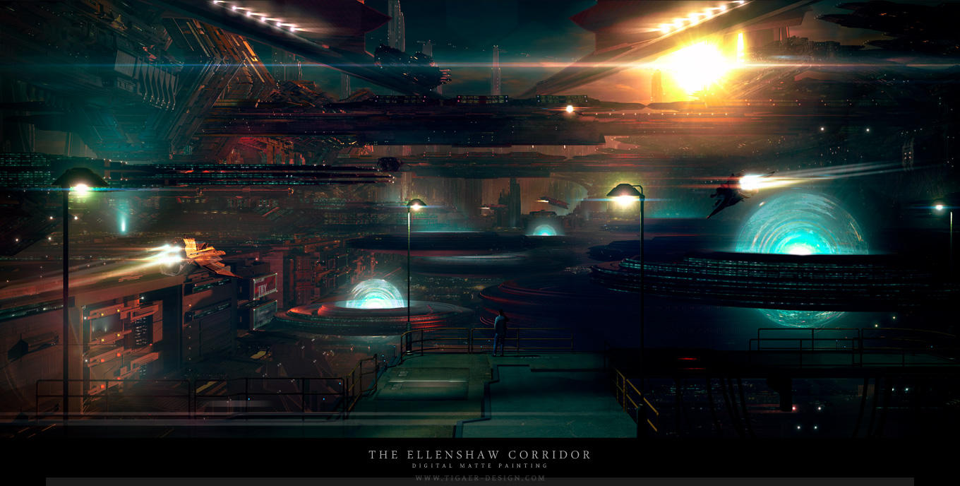 The Ellenshaw Corridor by tigaer
