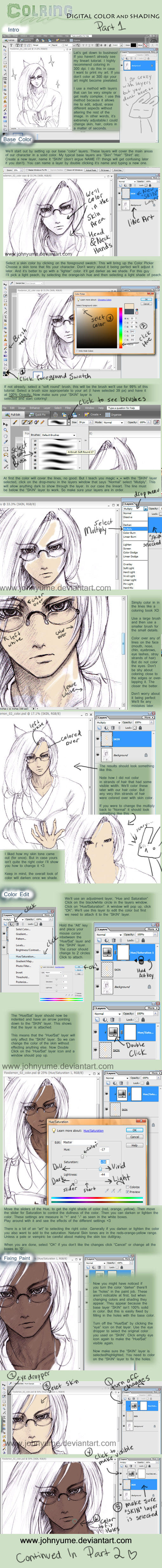 Coloring Tutorial -- Part 1 by JohnYume