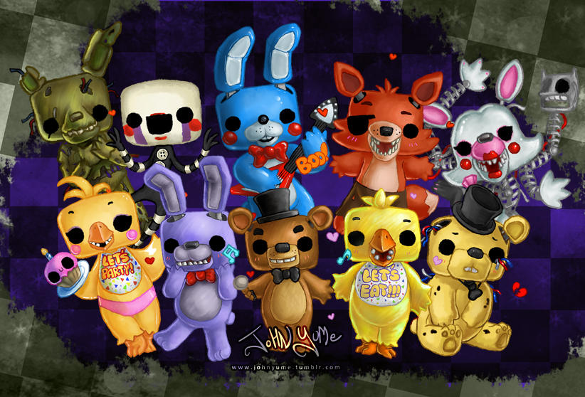FNAF CHIBI by JohnYume on DeviantArt
