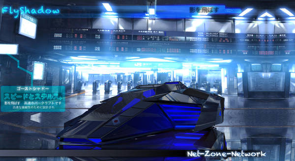 3D art work of my FlyShadow ship by Net-Zone-Network