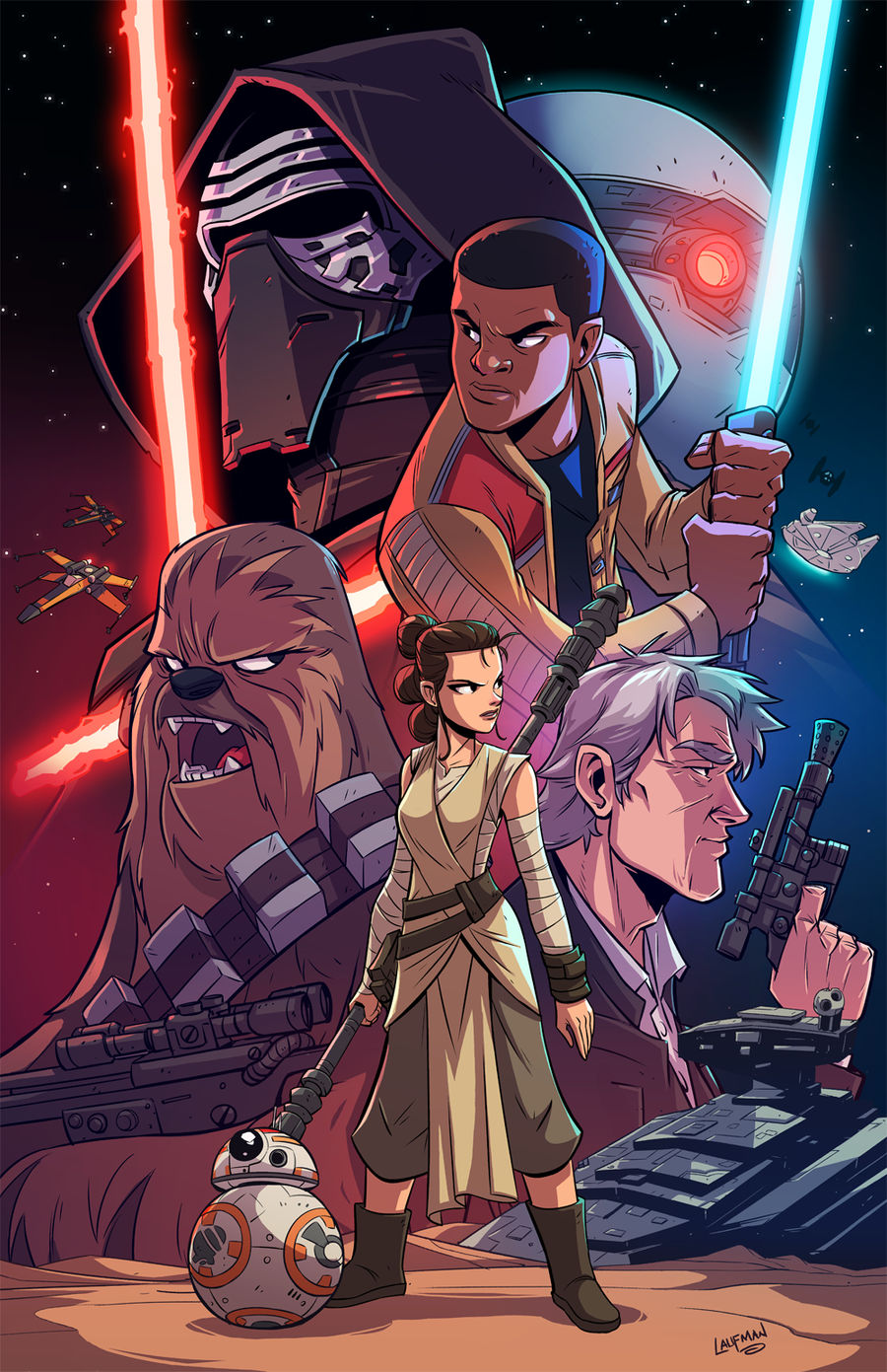 Force Awakens by DerekLaufman
