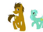 Dr. Whooves (and Lyra!) by afoxcas