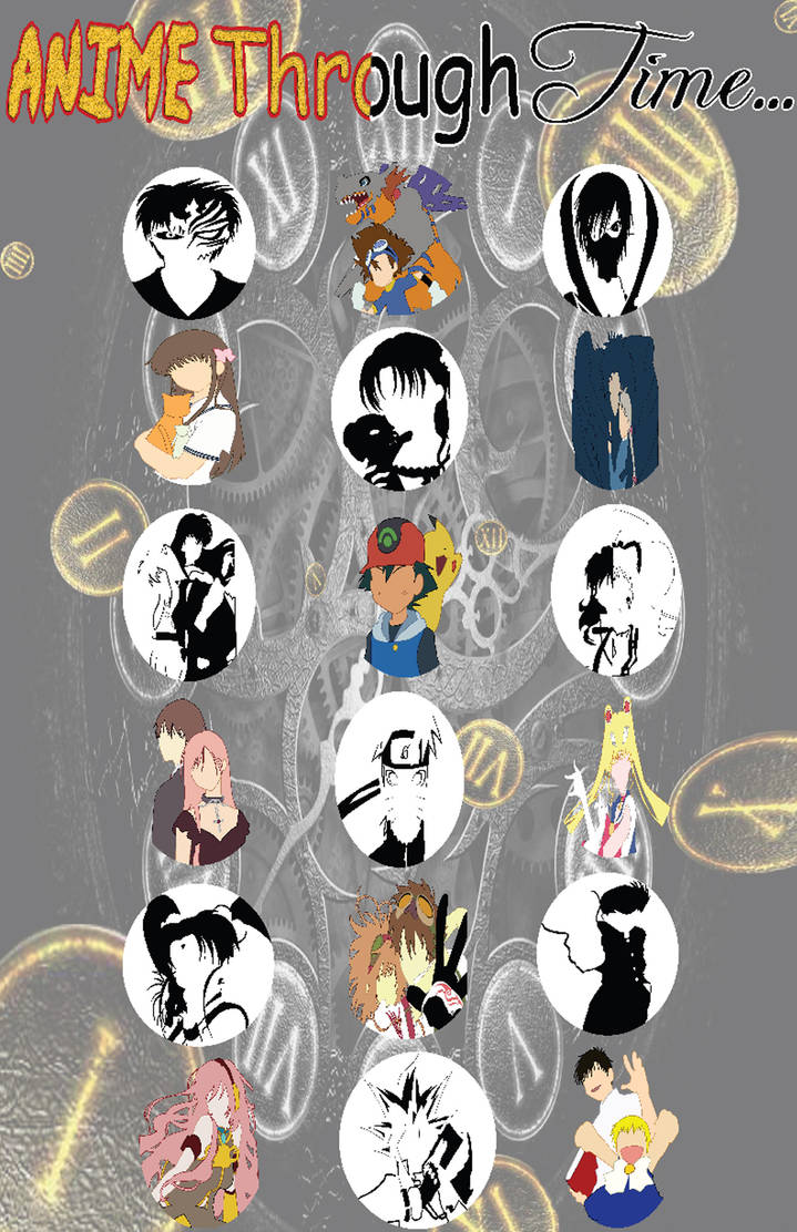 Anime through time poster by HybridCatgirl995