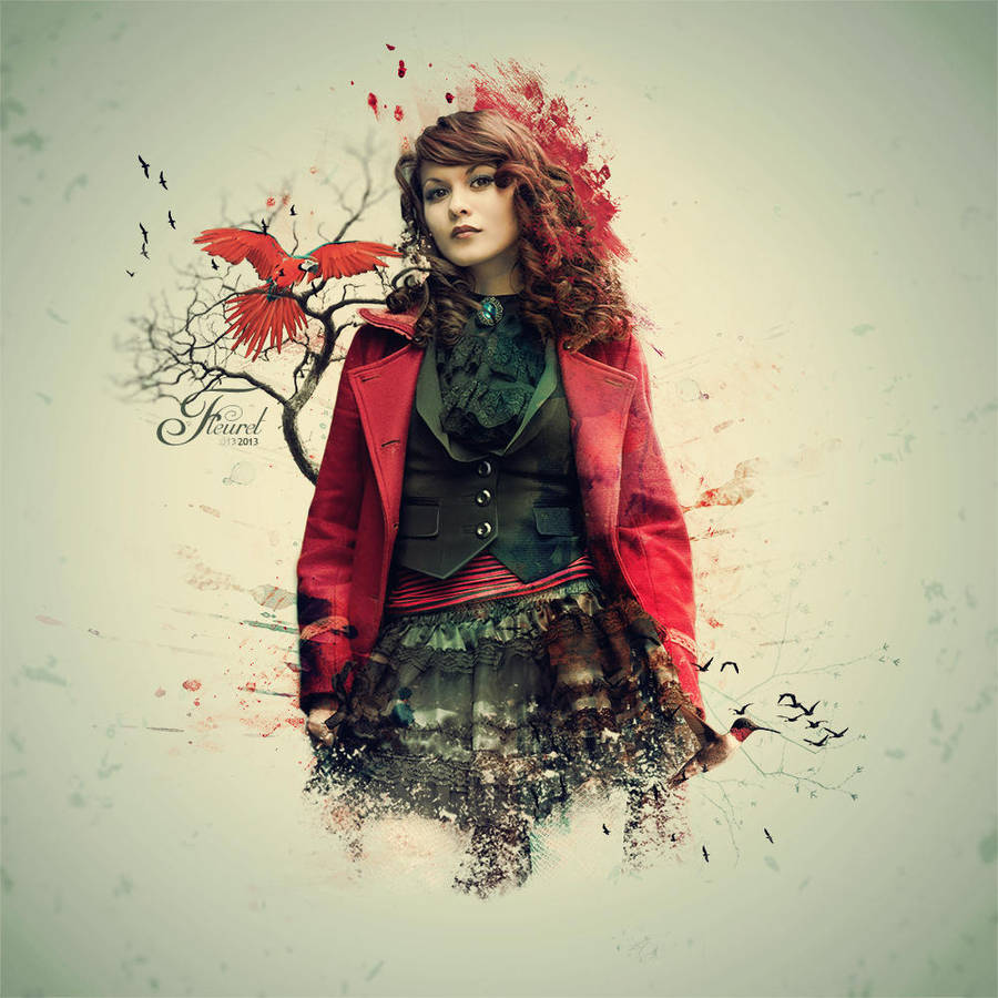 Red feeling by PriscillaSantanaArts
