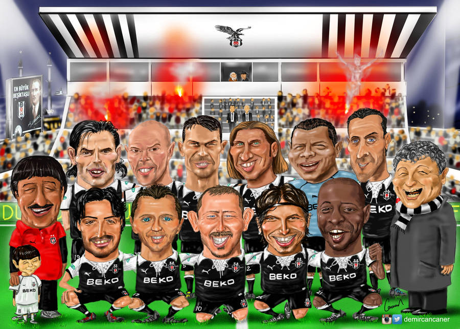 besiktas cartoon portrait 2002_2003 by canerator