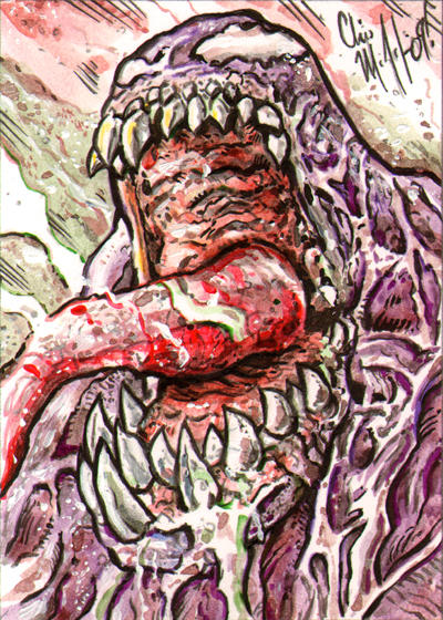 Venom Sketch Card by ChrisMcJunkin