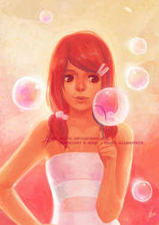 bursting bubbles by mibou