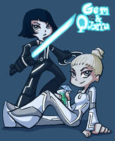 T:L: Gem and Quorra by Puffintalk