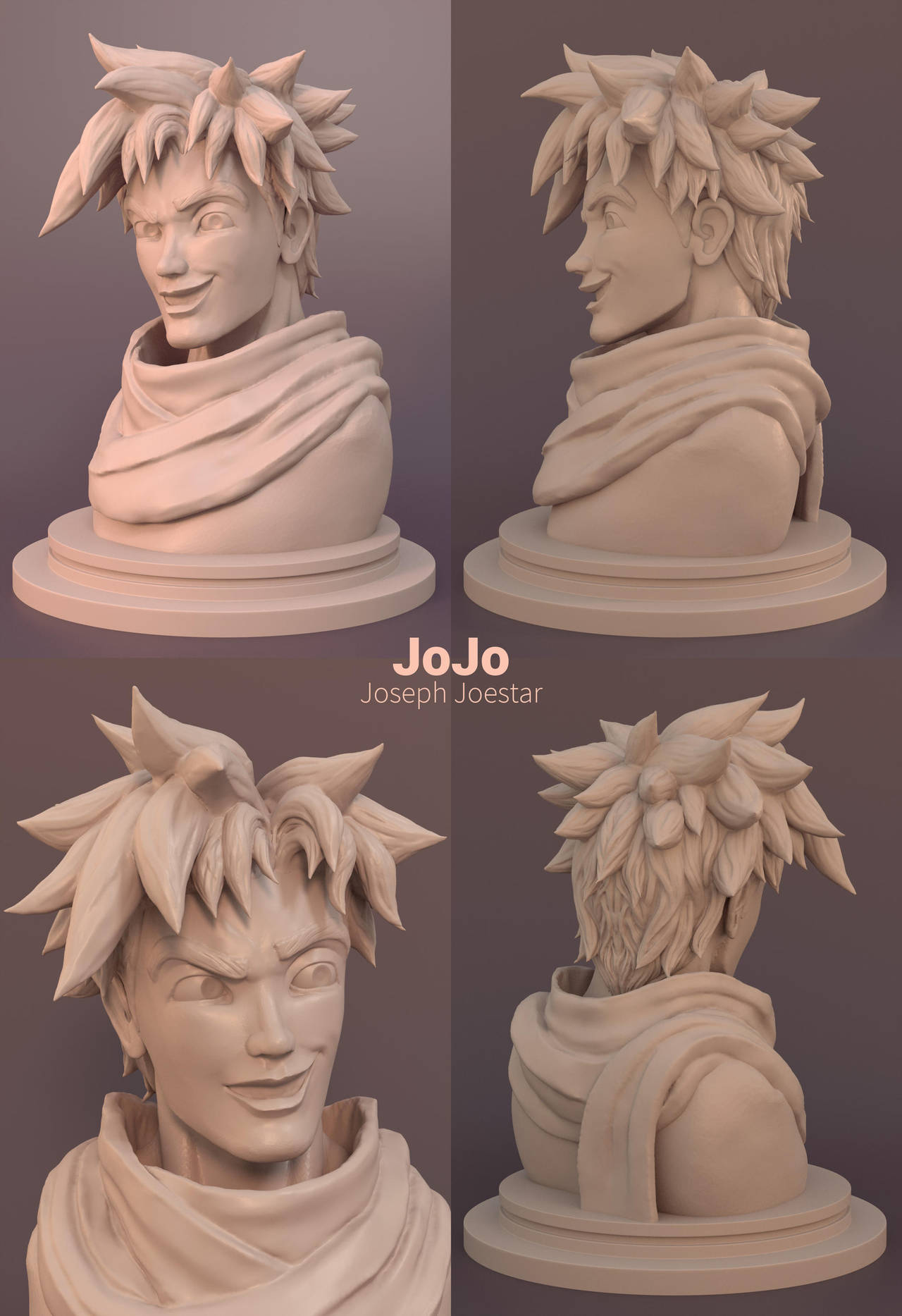 Joseph Joestar - JoJo Sculpt by tushantin