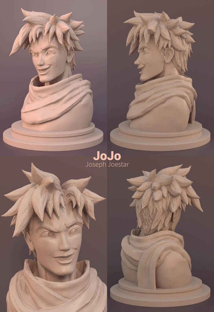 Joseph Joestar - JoJo Sculpt by tushantin