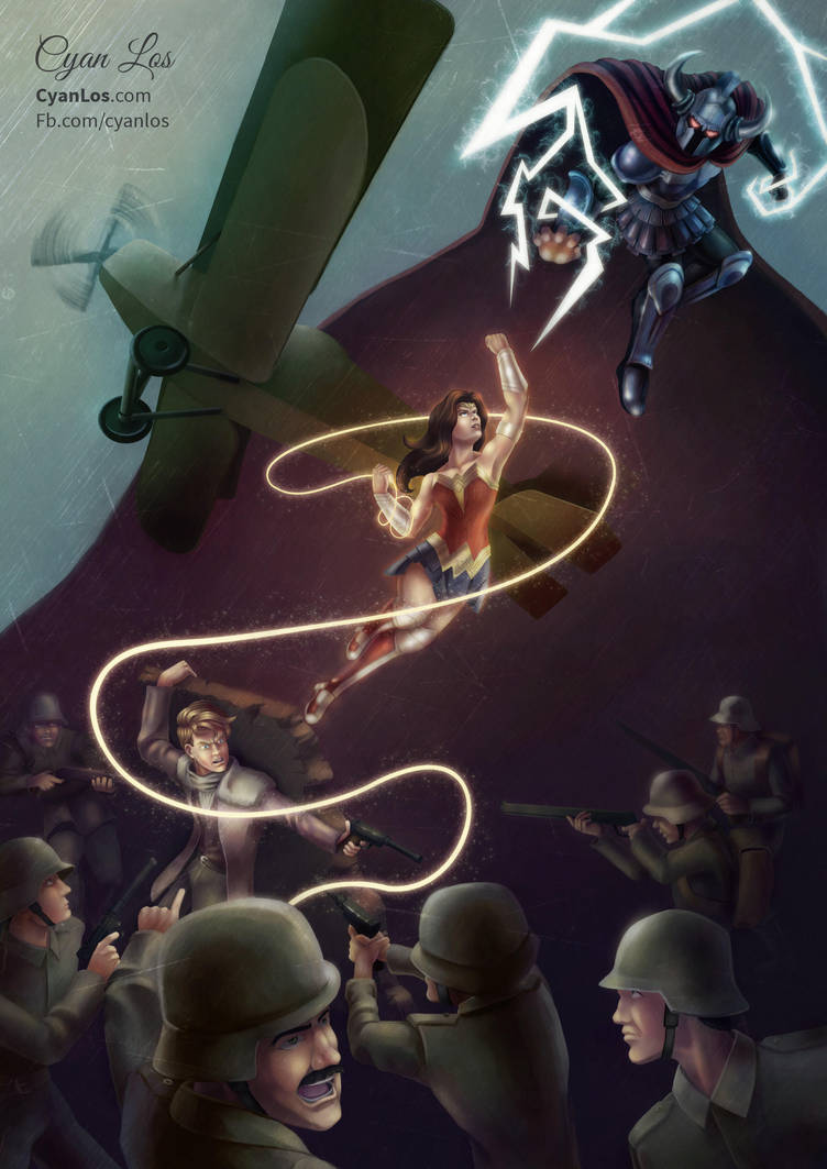 Wonder Woman - Lasso and Lightning by tushantin