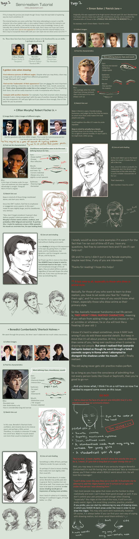 Semi-realism tutorial by inklou