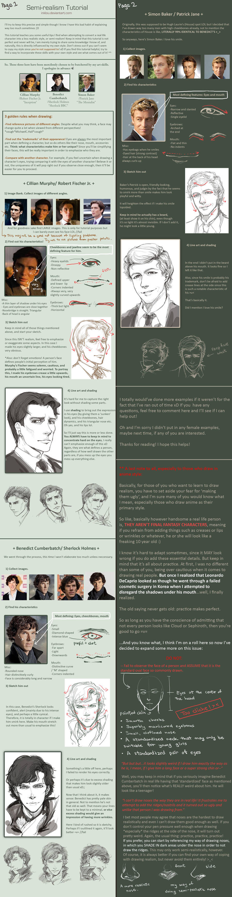 Semi-realism tutorial by inklou
