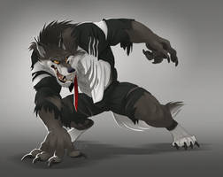 Eldritch Werewolf - Commission by Mythka on DeviantArt