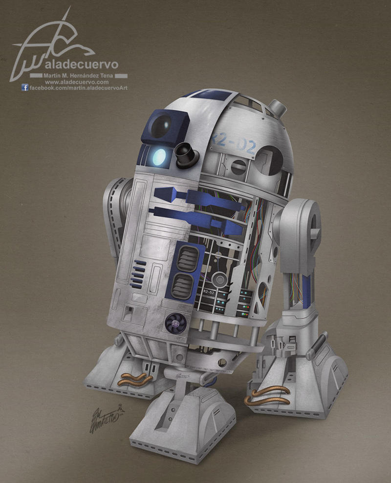 R2D2 Fanart by aladecuervo