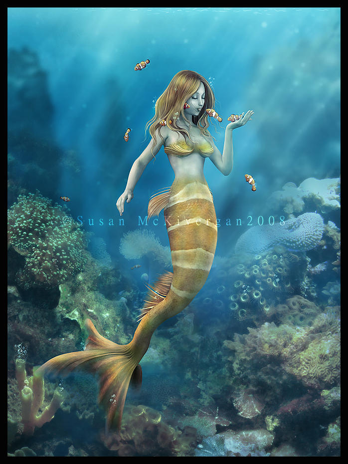 Clownfish Kiss by cosmosue