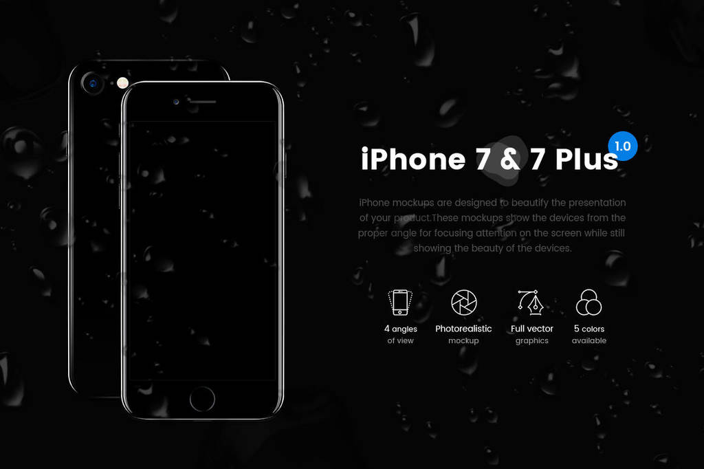 iPhone 7 and 7 Plus Vector Mockup by theanthnonyrich