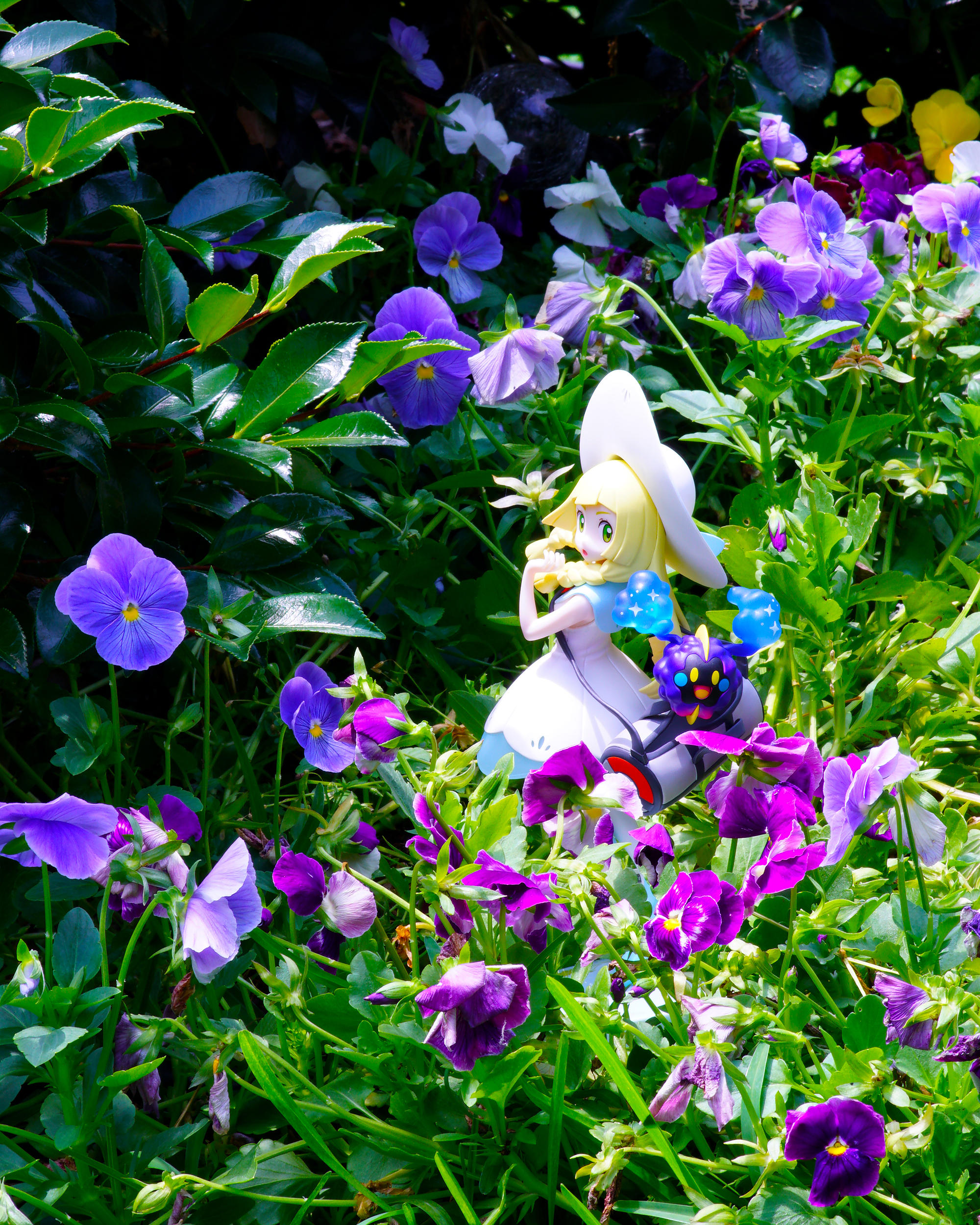 Lillie and Nebby in the Garden 1 by Chocolate-Spider