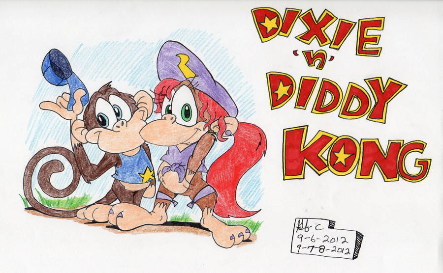Dixie and Diddy Kong-Alternate Colors by spongefox on DeviantArt