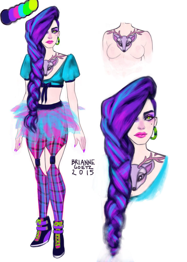 Neon girl by brianne333