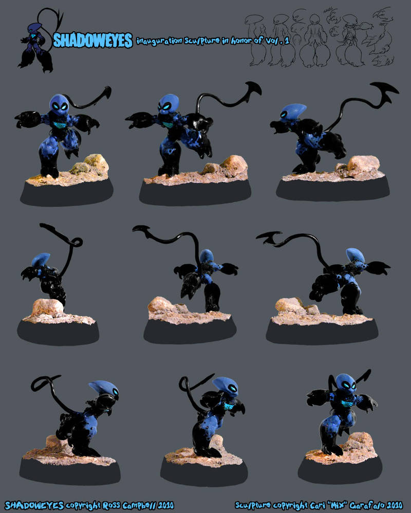.:SHADOWEYES sculpture:. by madmen