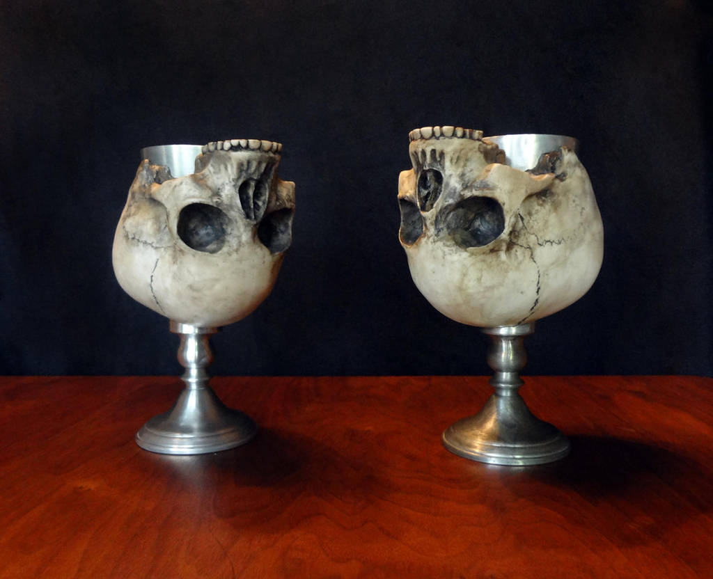Skull goblets by Koreena