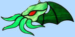 Stained Glass Cthulhu by bigblued
