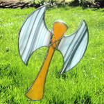 Stained Glass Battle Axe by bigblued