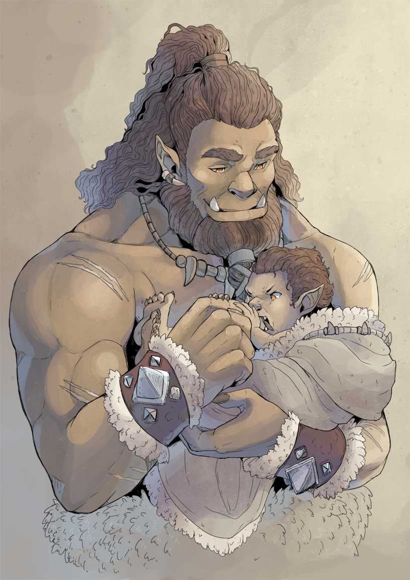 Big baby-crazed beast by MikaelHankonen