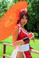 Mai on the bridge by Giorgiacosplay